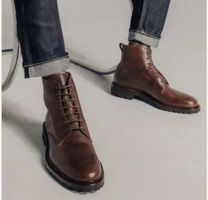 To Boot New York Botas Chukka Marrón Cuero con Diseño de Cordones Hombre Talla 9 NUEVAS - Imagen 1 de 12