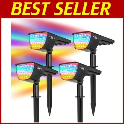 Color Changing Outdoor Solar Lights - 4 Pack - Image 1 of 4