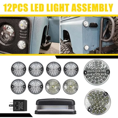 For Land Rover Defender LED Deluxe Clear Bulbs Light Upgrade Pair High Level UK - Image 1 of 4