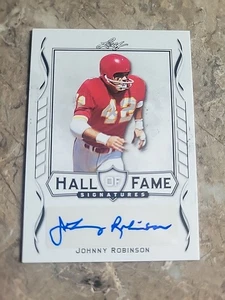 2021 Leaf Johnny Robinson Auto Hall Of Fame Signatures Chiefs - Picture 1 of 2