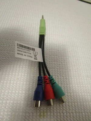 Cable componente SAMSUNG 3,5 mm AUX a RCA YPbPr rojo azul verde P/N: BN39-01154C Foto 1 de 2