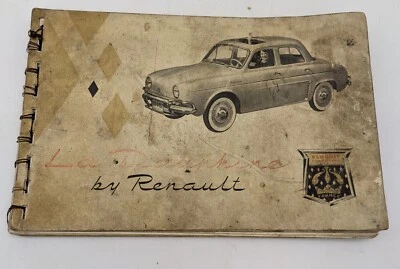 1958 La Dauphine от Renault руководство владельца автомобиля буклет - Изображение 1 из 4