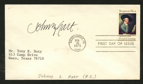 John L. Hart d.2007 signed autograph auto FDC cover American Cartoonist PC156 Cover