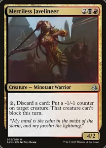 MERCILESS JAVELINEER x4 mtg NM-M Amonkhet 4 Unc - Foto 1 di 1