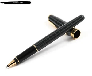 NEW Parker Sonnet Rollerball Pen Dark Grey with Gold Trim (S0912460) - Picture 1 of 10