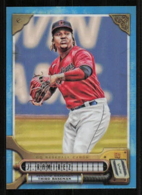 2022 Topps Gypsy Queen Chrome Blue Refractors #251 Jose Ramirez /99 - Image 1 of 2