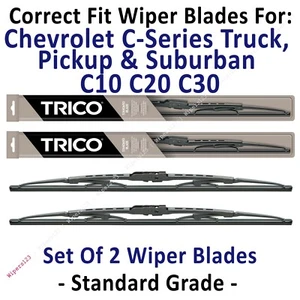 Wiper Blades 2pk Standard Wipers 1970-1972 Chevrolet Chevy C10 C20 C30 - 30150x2 - Picture 1 of 1
