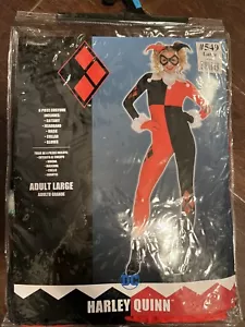 NEW Rubies DC Comics Harley Quinn Deluxe Jumpsuit Costume Large 6 piece - Picture 1 of 1