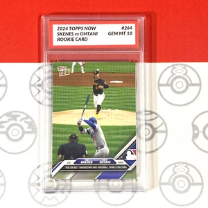 Graded 10 Paul Skenes Vs Shohei Ohtani Rookie Card 2024 MLB TOPPS NOW 264 RC - Picture 1 of 2