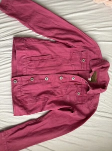 Girls Levi’s Hot Pink Denim Jacket SIZE L 12/14 - Picture 1 of 10