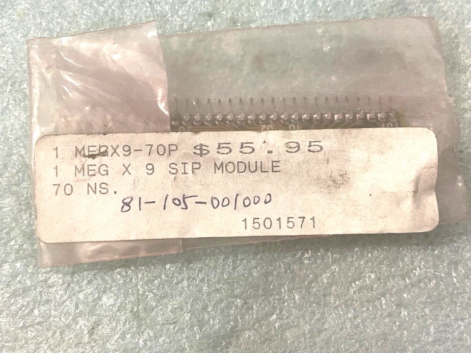 RARE NEW 1 MEG 30 PIN SIPP KM44C256AP-10 MEMORY RM2-54A-14 - Image 1 of 3