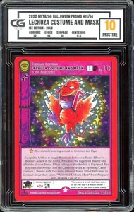 Metazoo Halloween 1st Ed 11/14 Lechuza Costume and Mask FULL HOLO CG 10 PRISTINE - Picture 1 of 2