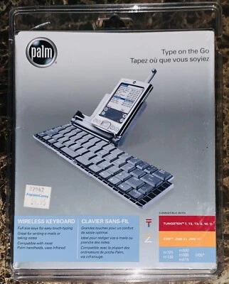 Palm P10946U Infrared Wireless Keyboard For PDAs Handhelds Black NEW Sealed - Image 1 of 4
