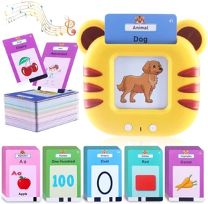 Talking Flash Cards Toddler Boys Girls Speech Sensory Toys for Autism Learning R - Picture 1 of 6