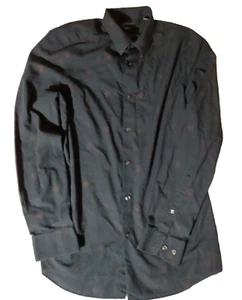Camisa Vaquera Perry Ellis Calce Ajustado Mediana Abotonada Azul Oscuro - Imagen 1 de 17
