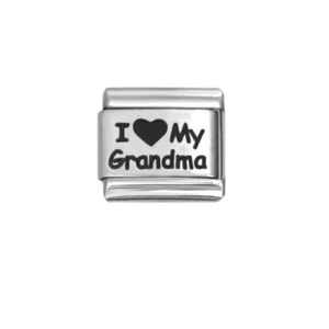 9mm Italian Charm L102 Grandmother Gran I Love My Grandma Fits Classic Size - Picture 1 of 1