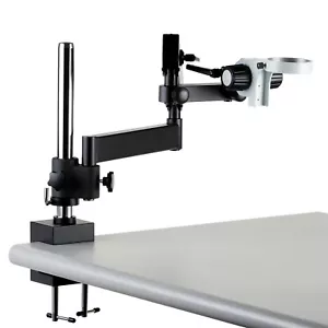Amscope Articulating Stand w Post Clamp 76mm Focusing Rack for Stereo Microscope - Picture 1 of 8