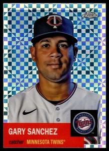2022 Topps Chrome Platinum Anniversary GARY SANCHEZ XFRACTOR #136 TWINS - Picture 1 of 2