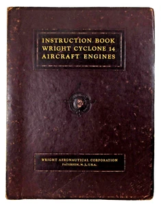 Wright Cyclone 14 Aircraft Engine Reference Book Diagrams Instructions 1940 - Picture 1 of 10