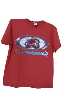 Colorado Avalanche Logo Seven Vintage 90’s Maroon T-Shirt Size Medium - Picture 1 of 5