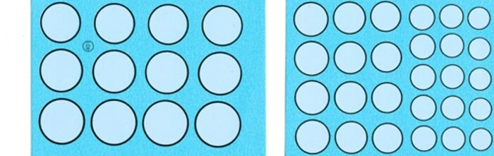 Decal 1/43 TONDI BIANCHI PORTANUMERO BORDATI NERO 1/43 1/32 1/24 Virages 401 - Immagine 1 di 1