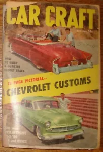 CAR CRAFT MAGAZINE MAY 1957 CHEVROLET CUSTOMS - Imagen 1 de 9