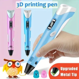 Juego de bolígrafos de impresión 3D USB Doodle dibujo pantalla LCD + 3 filamentos gratis para niños Gif - Imagen 1 de 12