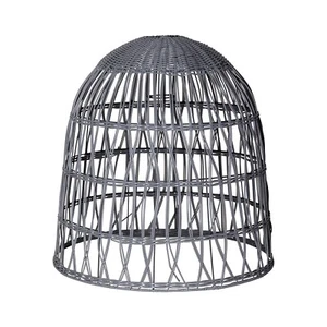 Star Trading Lampenschirm Knute, Rattan, Grau, E27, Außenbereich, 50 cm - Bild 1 von 4