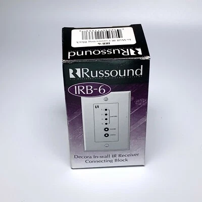 Bloque de conexión IR en pared Russound IRB-6 - blanco - NUEVO Foto 1 de 2