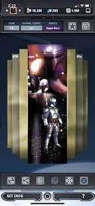 Topps Star Wars Digital Card Trader Gold Galactic Die-Cuts Jango Fett Insert - Picture 1 of 1