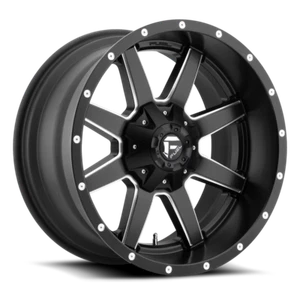 (4) 20x10 Fuel D538 Black & Milled Maverick Wheels 6X135 & 6X139.7 For Toyota - Picture 1 of 1