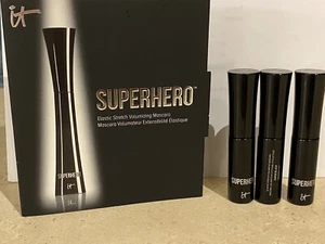 9 IT Cosmetics Superhero Elastic Volumizing Mascara Black Travel No Card - Picture 1 of 3