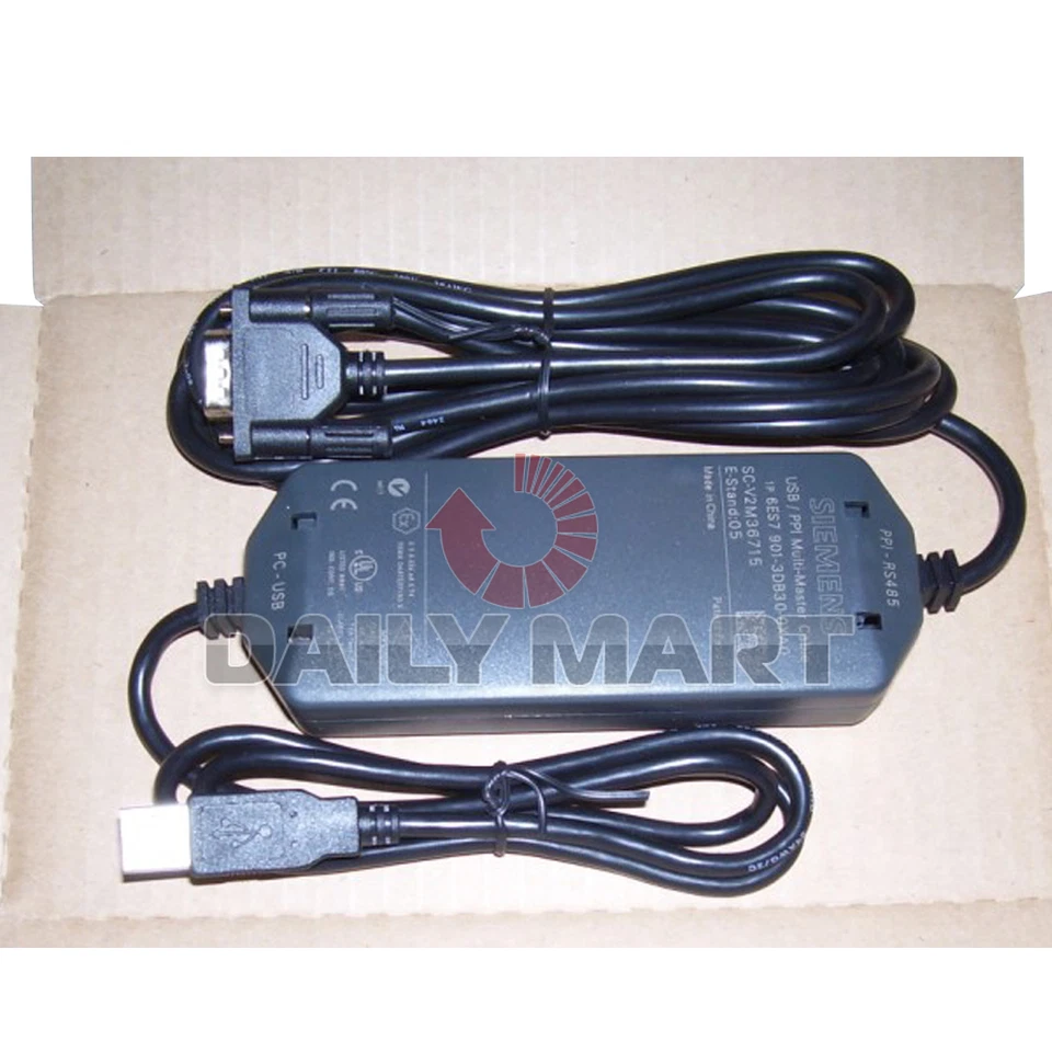 SIEMENS 6ES7901-3DB30-0XA0 PROGRAMMING CABLE FOR S7-200 PLC NEW - Image 1 of 1