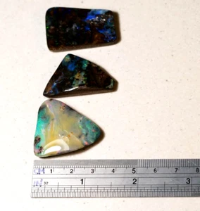 Large Australia Queensland Boulder Solid Opal Parcel Red Green Blue 132 ct - Bild 1 von 12