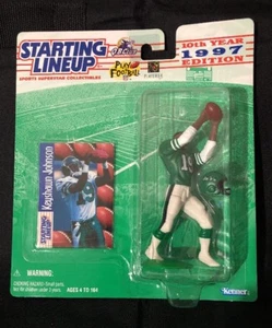 Vintage 1997 JETS KEYSHAWN JOHNSON STARTING LINEUP Nip - Picture 1 of 6