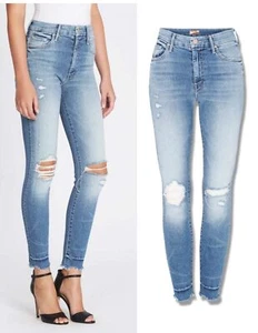 Pantalones de mezclilla MOTHER cintura alta looker tobillo masticable en Push the Envelope 27 - Imagen 1 de 8