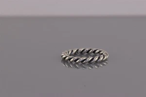 PANDORA ALE Sterling Silver 3mm Twisted Rope Stackable Solid Band Ring 925 Sz: 6 - Picture 1 of 8