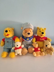 Vintage Winnie the Pooh Plush Lot (6) – 1990s Mattel, Golden Bear, McDonalds etc - Picture 1 of 12
