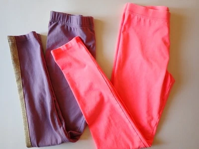 Девочек леггинсы лот из 2 размер 14 Oshkosh фиолетовый Crewcuts неоновый оранжевый полная длина - Изображение 1 из 4