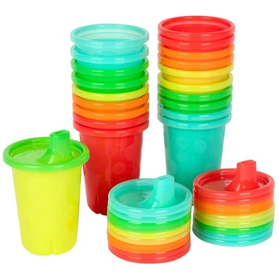 The First Years Take and Toss Spill Proof Sippy Cups - Rainbow Party Pack - R - Image 1 of 4
