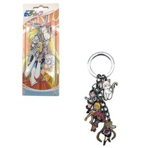 Sailor Moon - Sailor Moon Pluto & Artemis 1" Keychain 5 Pcs. Set NEW Sera Mun - Picture 1 of 3