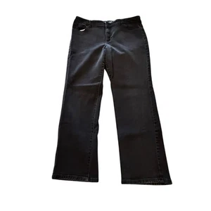 Chicos Platinum Women's Size 2.5 Short (34x28) Slim Leg Black Stretch Denim - Picture 1 of 12