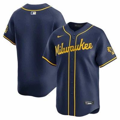 Camiseta Nike Milwaukee Brewers Alternate Azul Marino Limitada Para Hombre Talla XXL NUEVA SIN ETIQUETAS Foto 1 de 3