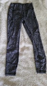 Lululemon Align Luminesce Splatter Ice Grey Black Legging  Size XS. - Picture 1 of 5