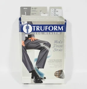 Truform Leg Health Men's Compression 8-15 mmHg Dress Knee Socks - Picture 1 of 3