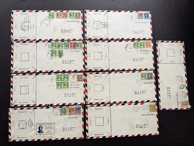 Cubiertas del Bicentenario de Washington 1932 EE. UU. #704-14 +9 CVRS + Cachets dibujados a mano + Limpias Foto 1 de 2