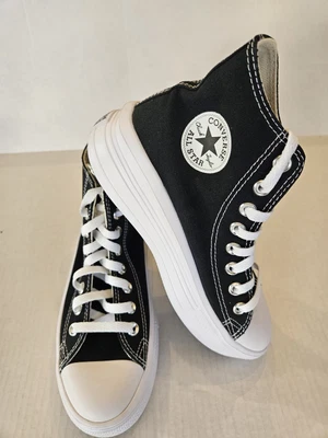Converse Chuck Taylor All Star Move Platform Women's Black/Ivory/White NWOB Sz 6 - Image 1 of 4
