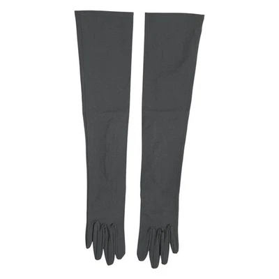 DOLCE & GABBANA Gloves Drak Gray Viscose Elbow Length Mitten Men s. 9 / M 300usd - Image 1 of 4
