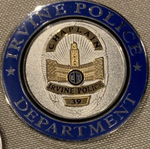 Irvine California Police Department Chaplin Challenge Coin - Picture 1 of 2
