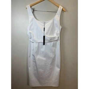 Elie Tahari Women's E403N611 Size 14 White Kathy Dress Short Length NWT - Picture 1 of 8